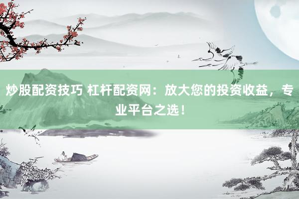 炒股配资技巧 杠杆配资网：放大您的投资收益，专业平台之选！