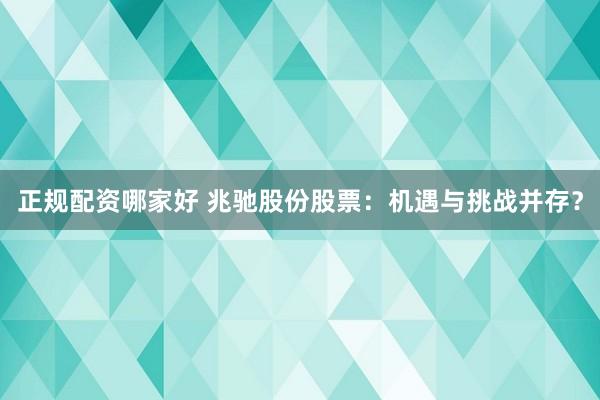 正规配资哪家好 兆驰股份股票：机遇与挑战并存？