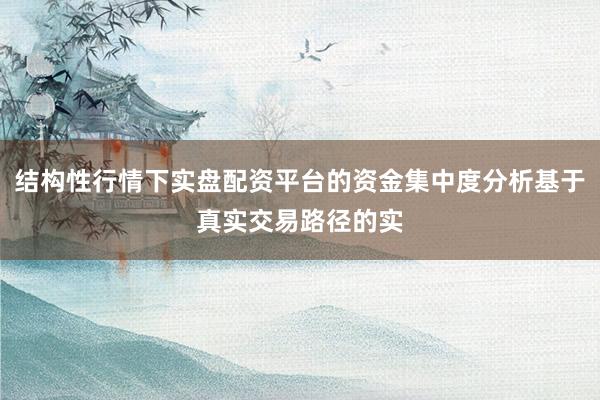 结构性行情下实盘配资平台的资金集中度分析基于真实交易路径的实